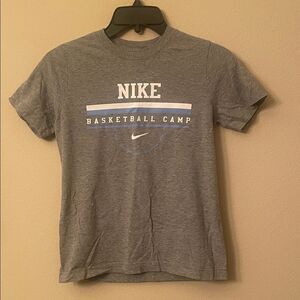 Nike Heather Gray Basketball Camp Tee youth medium